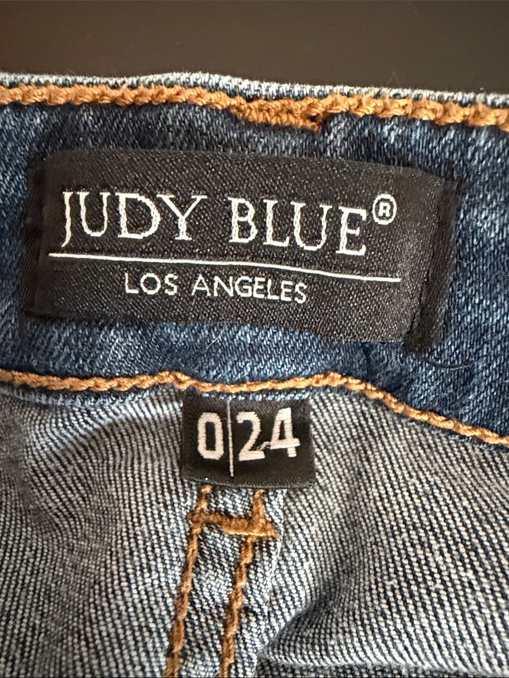 Judy Blue Dark Blue High-Rise Skinny Jeans size 24 - Picture 5 of 9